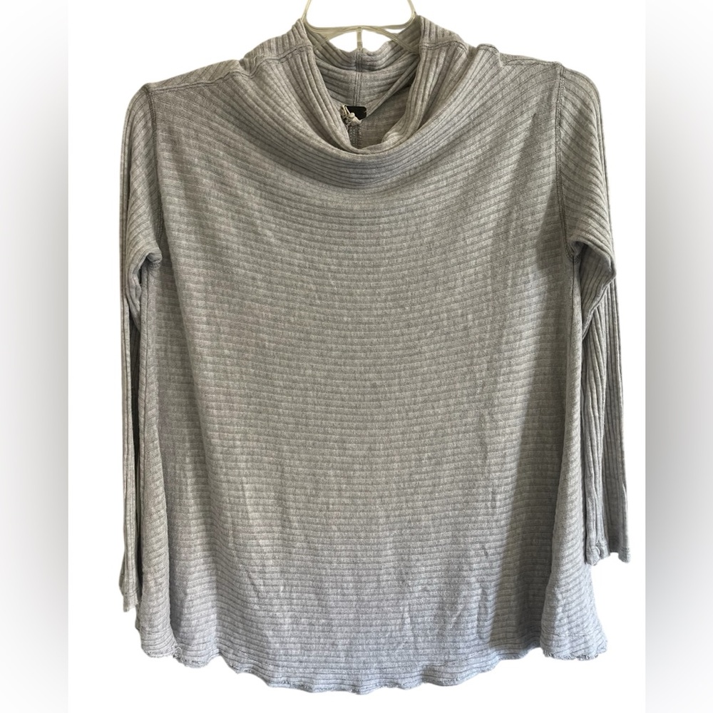 Free People
We The Free Lover Ribbed Split Back Raw Hem Cowl Neck Sweater